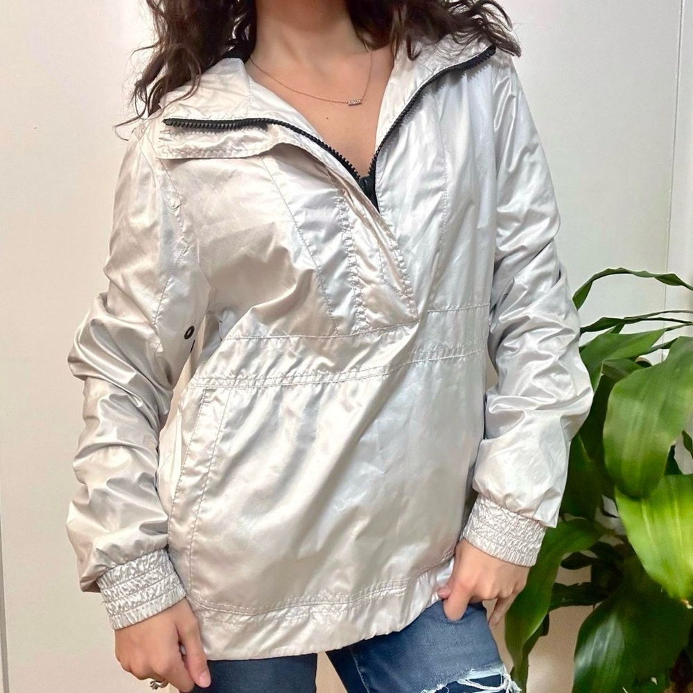 GOTSTYLE windbreaker jacket Silver Size Medium